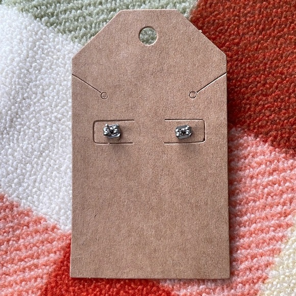 Adorable Pink and White Bunny Stud Earrings - Picture 4 of 6